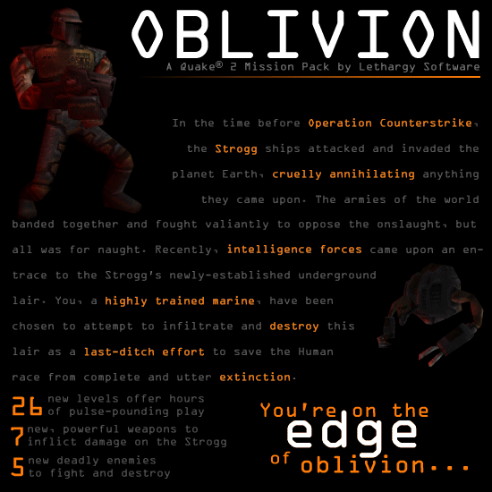 You're on the edge of Oblivion!